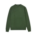 Chrome Hearts Green Distressed Cross Crewneck Sweatshirt