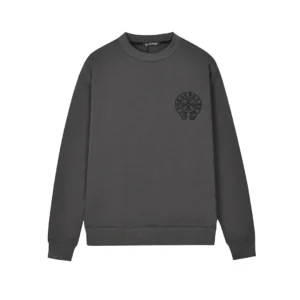 Chrome Hearts Charcoal Grey Classic Horseshoe Sweatshirt