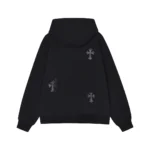 Chrome Hearts Black Triple Cross Zip-Up Hoodie