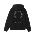 Chrome Hearts Black Horseshoe Logo Zip-Up Hoodie