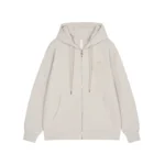 Chrome Hearts Ivory Pearl Cross Zip-Up Hoodie