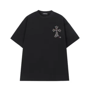 Chrome Hearts Black Multicolor Cross Graphic Shirt
