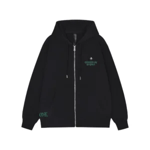 Chrome Hearts Black Forever Garks Zip Up Hoodie