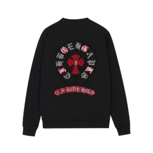 Chrome Hearts Black Multi Color Cross Crewneck Sweatshirt