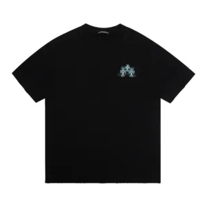 Chrome Hearts Black Gothic Cross Script T-Shirt