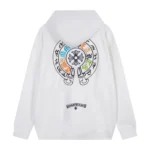 Chrome Hearts White Triple Cross Pullover Hoodie