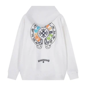 Chrome Hearts White Triple Cross Pullover Hoodie