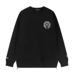 Chrome Hearts Black Cemetery Cross Crewneck Sweatshirt