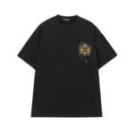 Chrome Hearts Black Yellow Cross Graphic T-Shirt