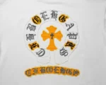 Chrome Hearts White Yellow Multi Cross Crewneck Sweatshirt