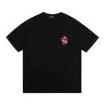 Chrome Hearts Black Red Snake Horseshoe Graphic T-Shirt
