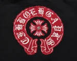 Chrome Hearts Red Distressed Horseshoe Zip-Up Hoodie