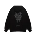 Chrome Hearts Tonal Floral Cross Zip-Up Hoodie