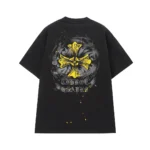 Chrome Hearts Black Yellow Cross Graphic T-Shirt