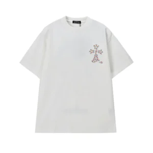 Chrome Hearts White Multicolor Cross Graphic Shirt