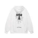 Chrome Hearts Tonal Floral Cross Zip-Up Hoodie