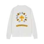 Chrome Hearts White Yellow Multi Cross Crewneck Sweatshirt