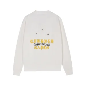 Chrome Hearts White GAPS Cross Crewneck Sweatshirt