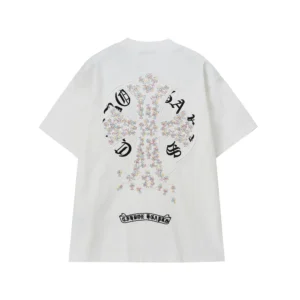 Chrome Hearts White Multicolor Cross Graphic Shirt