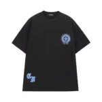 Chrome Hearts Black Blue Cross Graphic T-Shirt