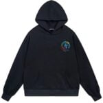 Chrome Hearts Colorblock Horseshoe Cross Pullover Hoodie Black