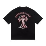 Chrome Hearts Floral Cross Graphic T-Shirt Black