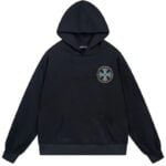 Chrome Hearts Multicolor Cross Circle Pullover Hoodie Black