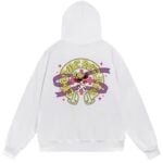 Chrome Hearts Cartoon Cross Horseshoe Pullover Hoodie White