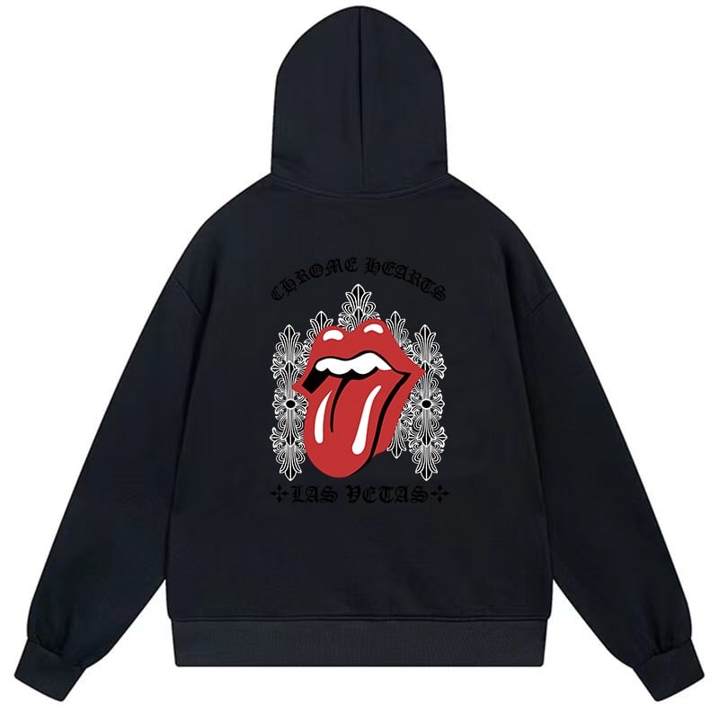 2af96fe4 Chrome Hearts Rolling Stones Las Vegas Pullover Hoodie Black