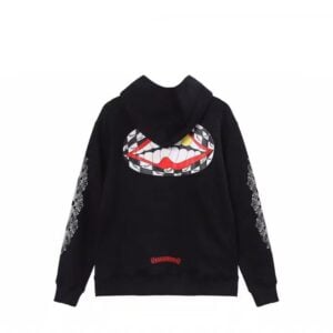 Chrome Hearts Smile Graphic Pullover Hoodie Black