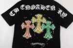 Chrome Hearts Triple Cross Graffiti T-Shirt Black
