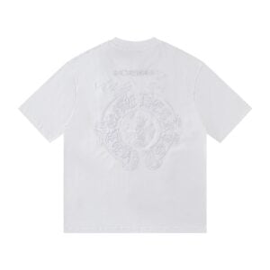 Chrome Hearts Tonal Horseshoe Embroidered T-Shirt White