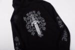 Chrome Hearts Dagger Crest Zip-Up Hoodie Black