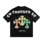 Chrome Hearts Triple Cross Graffiti T-Shirt Black