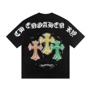 Chrome Hearts Triple Cross Graffiti T-Shirt Black