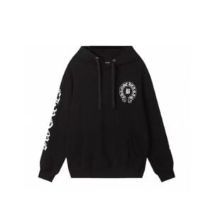 Chrome Hearts B Logo Horseshoe Pullover Hoodie Black