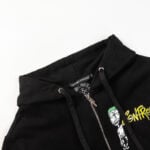 Chrome Hearts Control Graphic Zip-Up Hoodie Black