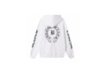 Chrome Hearts B Logo Horseshoe Pullover Hoodie White