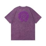 Chrome Hearts Horseshoe Appliqué Washed T-Shirt Purple