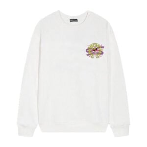 Chrome Hearts Cartoon Horseshoe Long Sleeve White