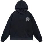 Chrome Hearts American Flag Horseshoe Pullover Hoodie Black