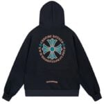 Chrome Hearts Multicolor Cross Circle Pullover Hoodie Black