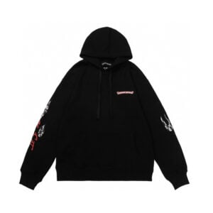 Chrome Hearts Peace Team Graphic Pullover Hoodie Black
