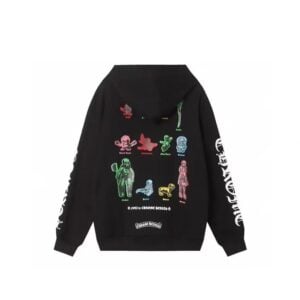 Chrome Hearts FOTI Character Graphic Zip-Up Hoodie Black