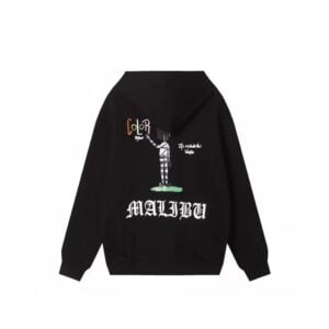 Chrome Hearts Malibu Graphic Zip-Up Hoodie Black