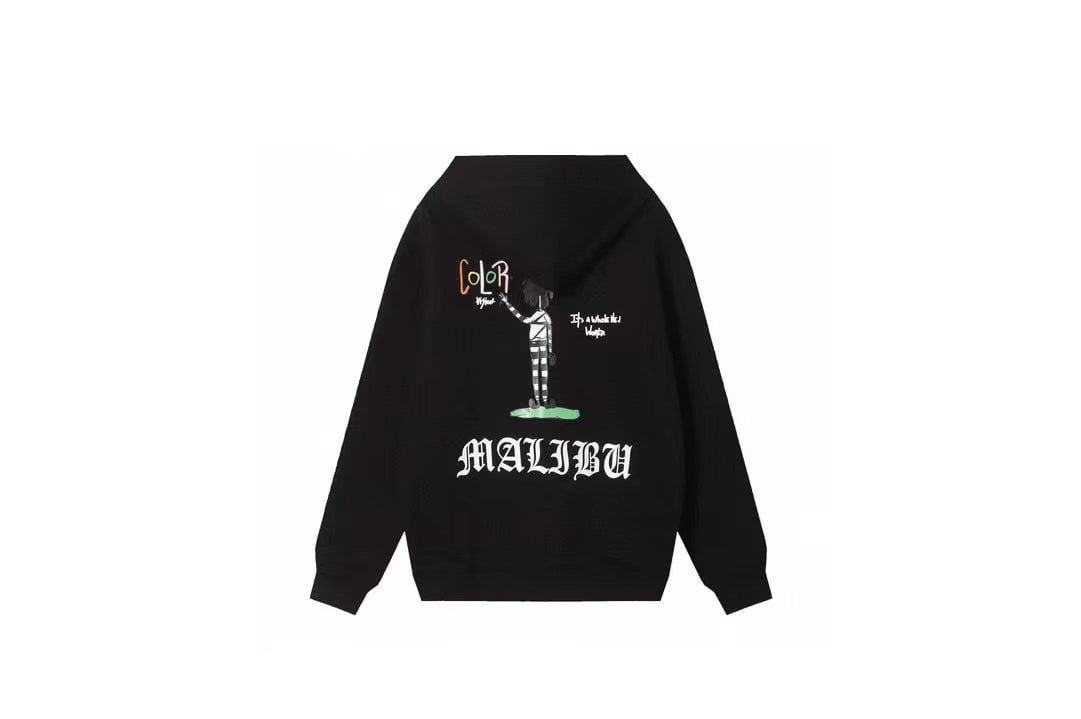 Chrome Hearts Malibu Graphic Zip-Up Hoodie Black Chrome Hearts Malibu Graphic Zip-Up Hoodie Black