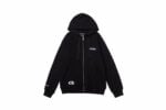 Chrome Hearts St. Barth Cross Logo Zip-Up Hoodie Black