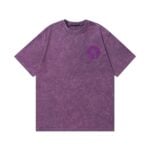 Chrome Hearts Horseshoe Appliqué Washed T-Shirt Purple