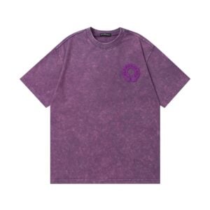 Chrome Hearts Horseshoe Appliqué Washed T-Shirt Purple
