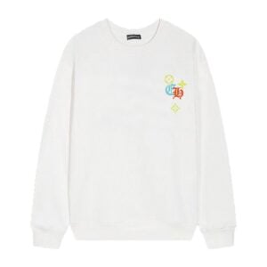 Chrome Hearts x LV Multicolor Logo Crewneck White